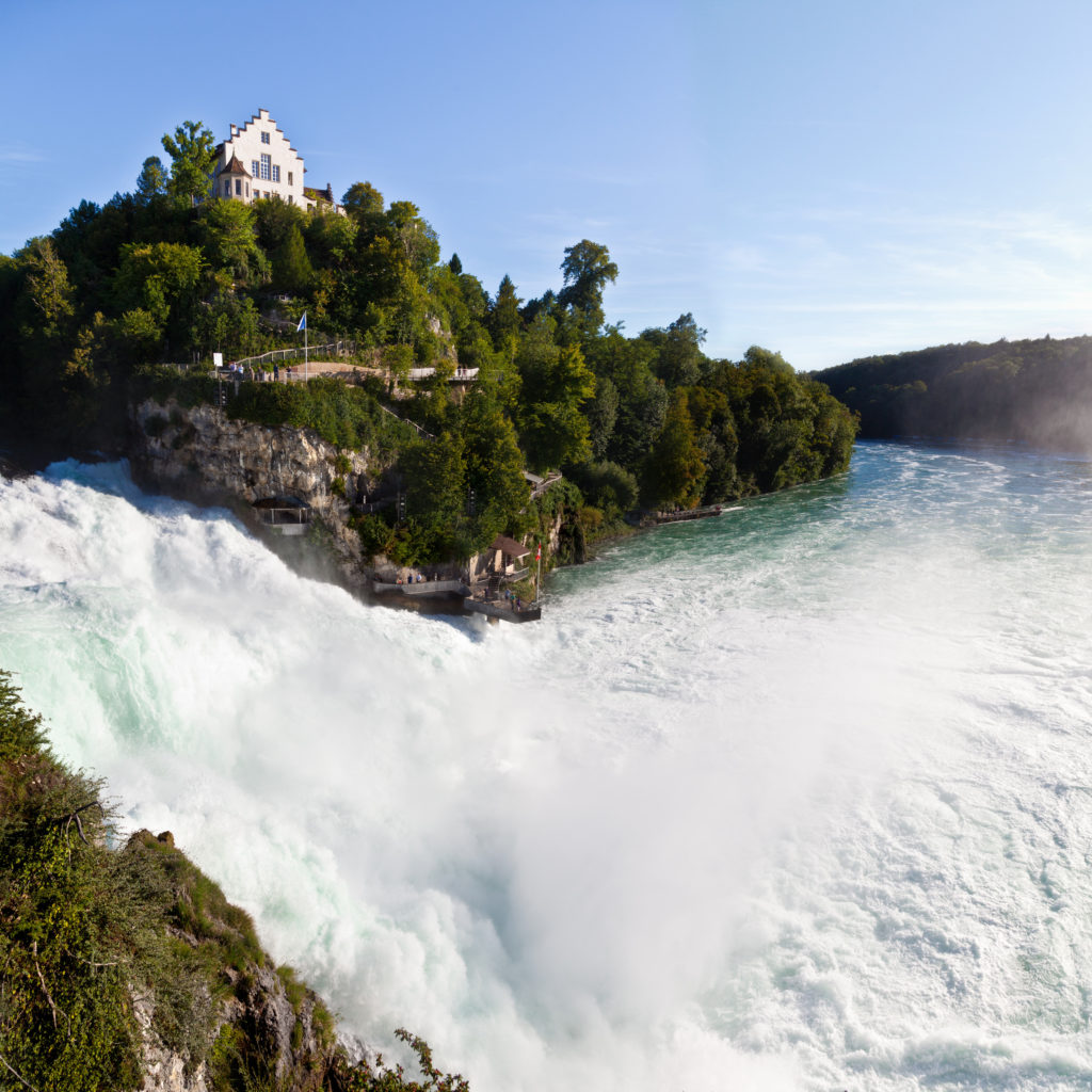 Рейнский водопад в швейцарии фото